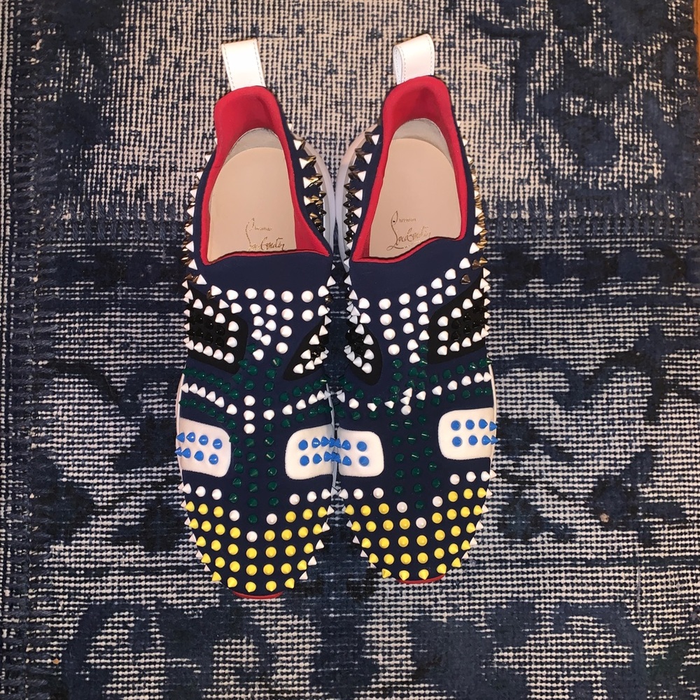 Christian Louboutin spike sock sneaker